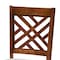 Baxton Studio Edona Modern and Contemporary Grey Fabric and Walnut Brown Finished Wood 5-Piece Dining Set 174-9881-10901-Zoro - alternate 8